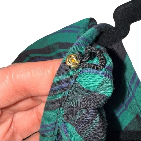 Draper James Cam Smocked Dress in Green Blackwatch Plaid - Size Small (NWT) - Picture 5 of 9